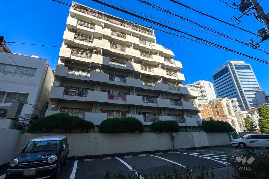 パラスト五反田の外観（南西側から）　