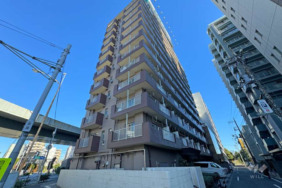 ニックハイム大森海岸の外観（南西側から）