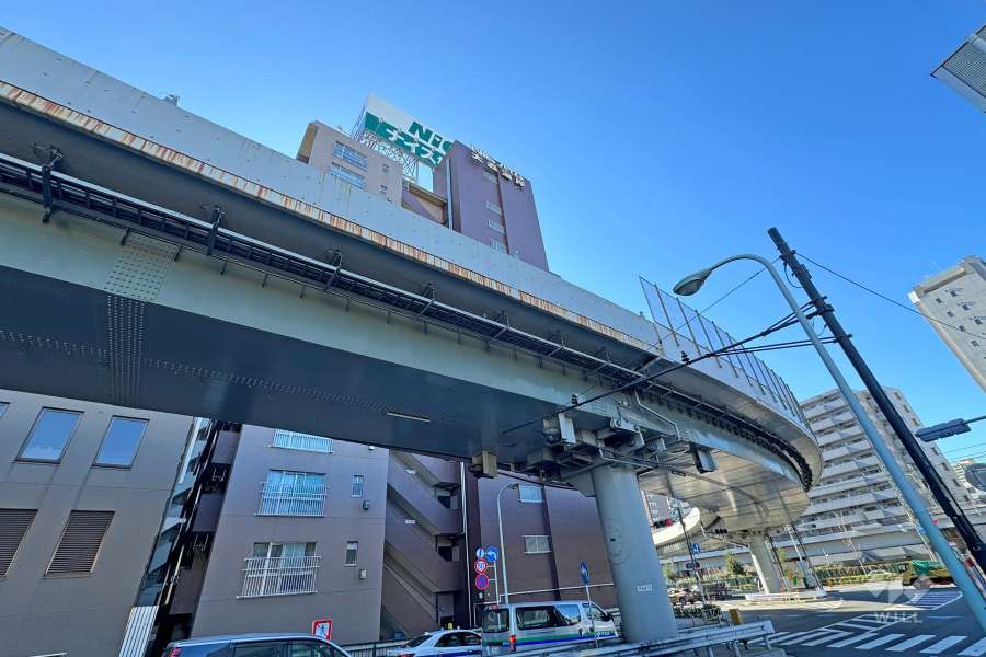 ニックハイム大森海岸の外観（北東側から）