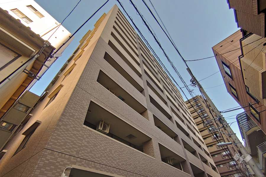 ライオンズプラザ五反田の外観（南西側から）