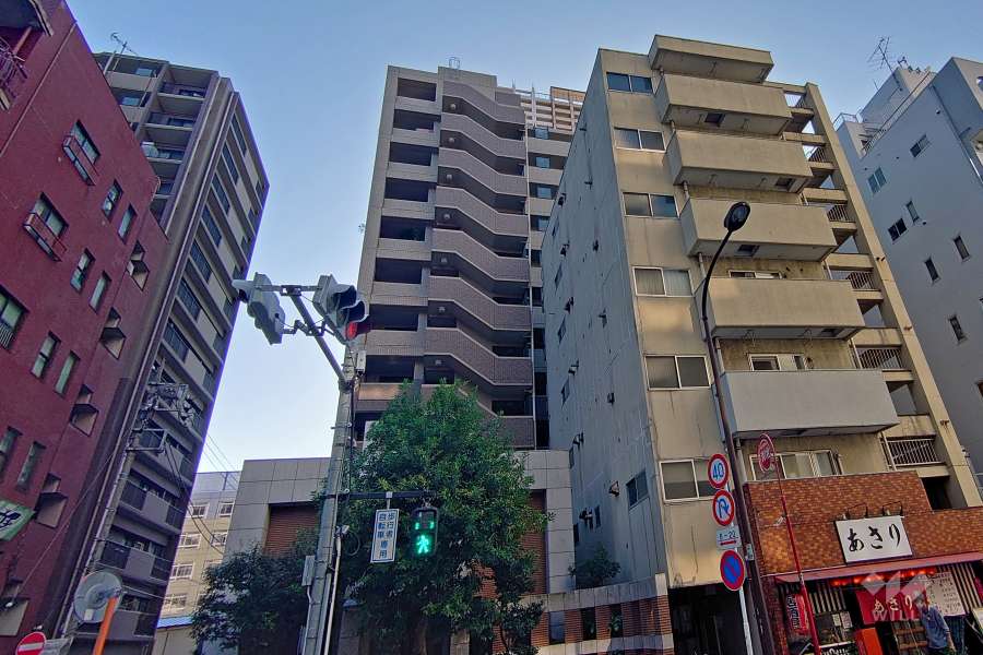 ライオンズプラザ五反田の外観（北側から）