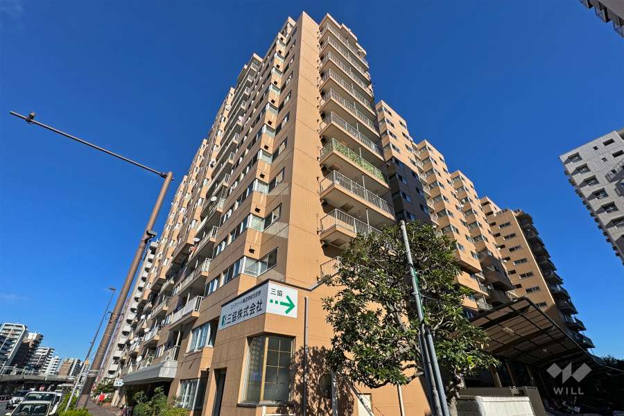 ライオンズマンション大森(品川区)の外観（南西側から）