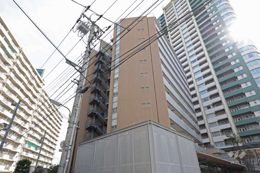 ラフィネ大崎の外観(北西側から)