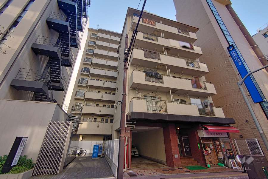 五反田サマリヤマンションの外観（北東側から）