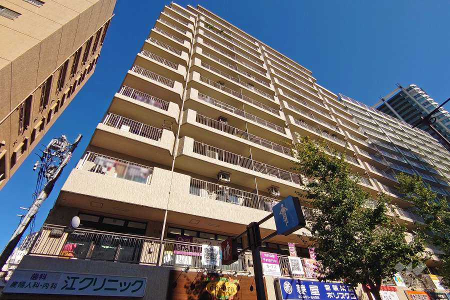 五反田ロイヤルハイツの外観（南西側から）