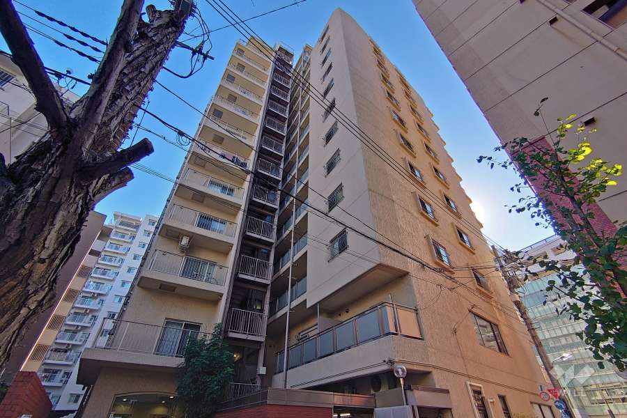 五反田ロイヤルハイツの外観（北側から）