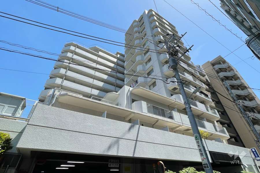東建島津山南ハイツの外観（北西側から）