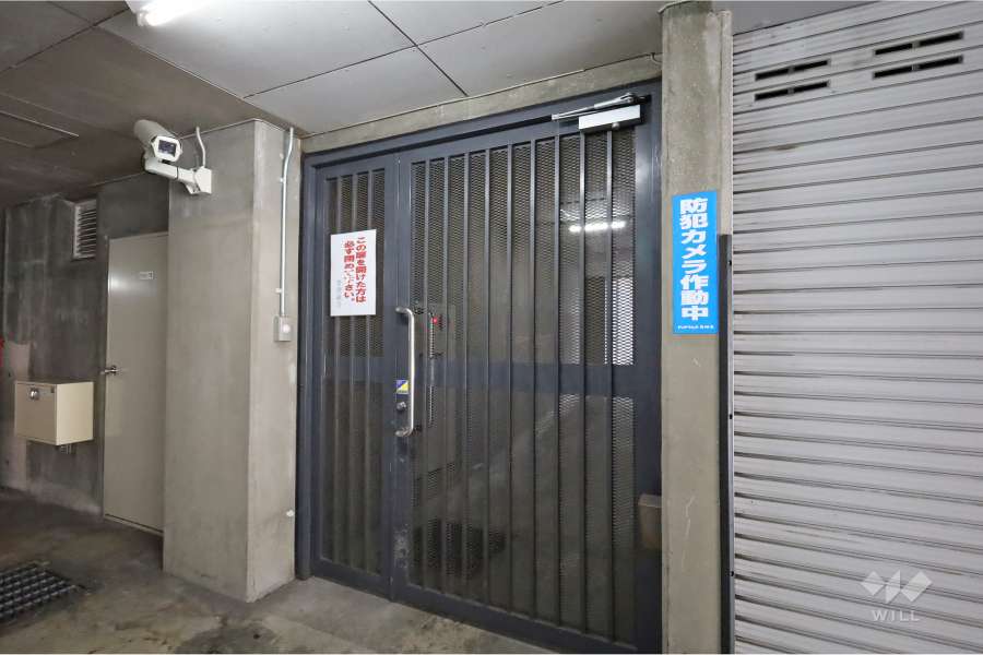 駐輪場の出入り口