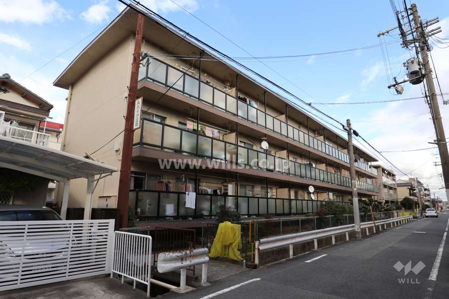 Aハイツ立花の外観(南西側から)