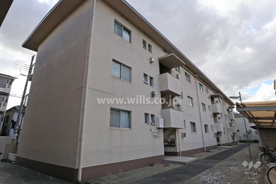 Aハイツ立花の外観(北東側から)