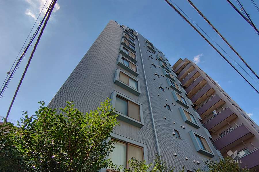 ユニーブル武蔵小山3の外観（北東側から）