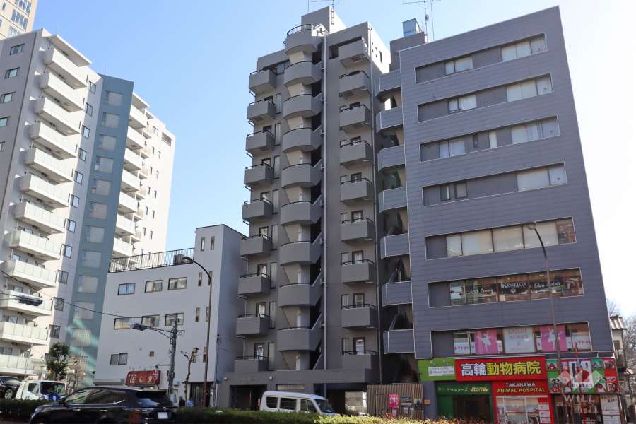 ラデファンス高輪台の外観（南西側から）