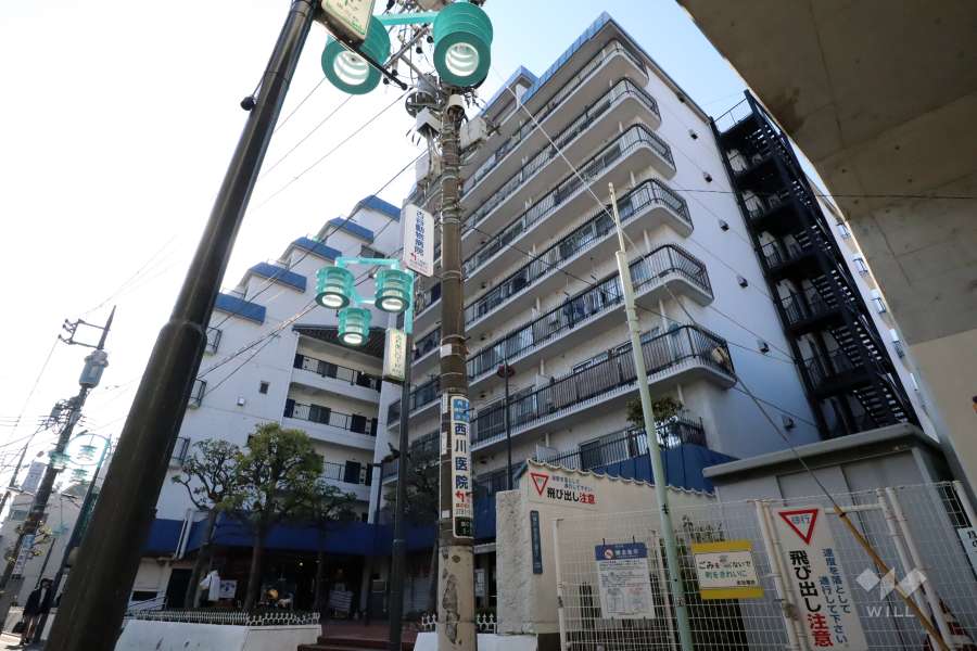 秀和旗の台レジデンスの外観(北東側から)