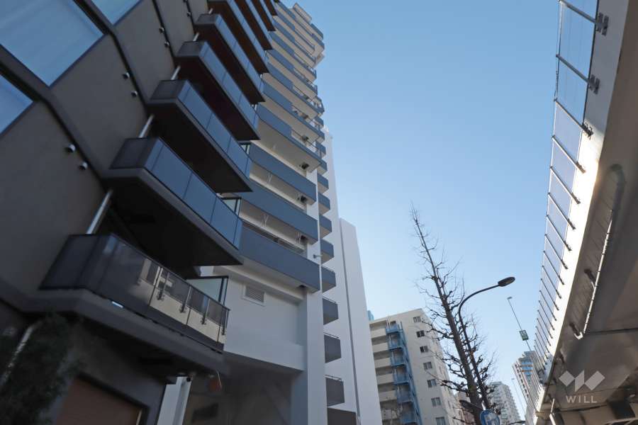 新池田山マンションの外観(北西側から)