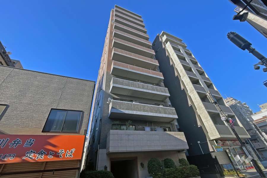 エスバイエルマンション北品川の外観（東側から）