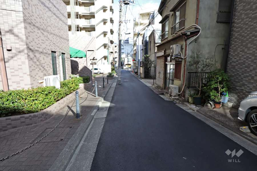 敷地南側の前面道路