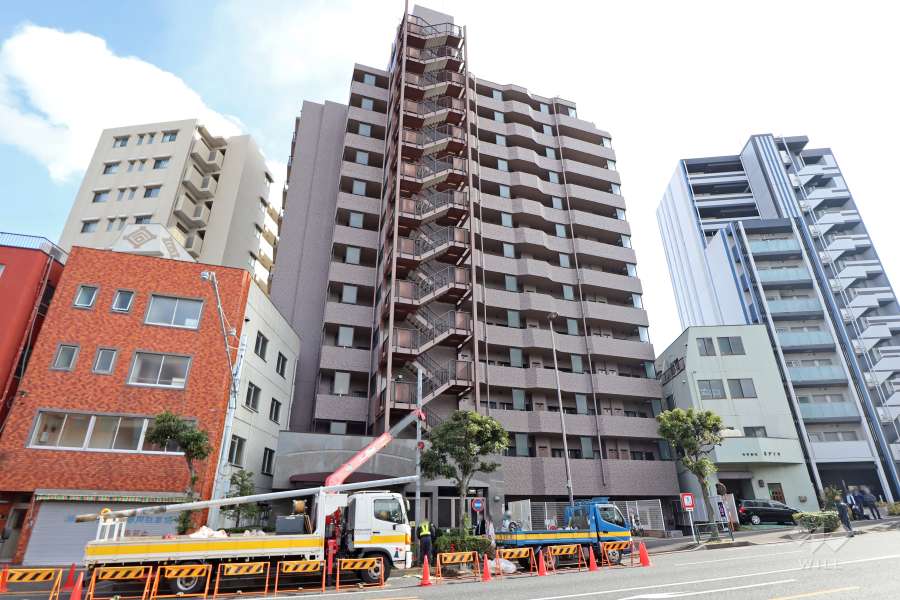 ナイスアーバン北品川の外観(北側から)