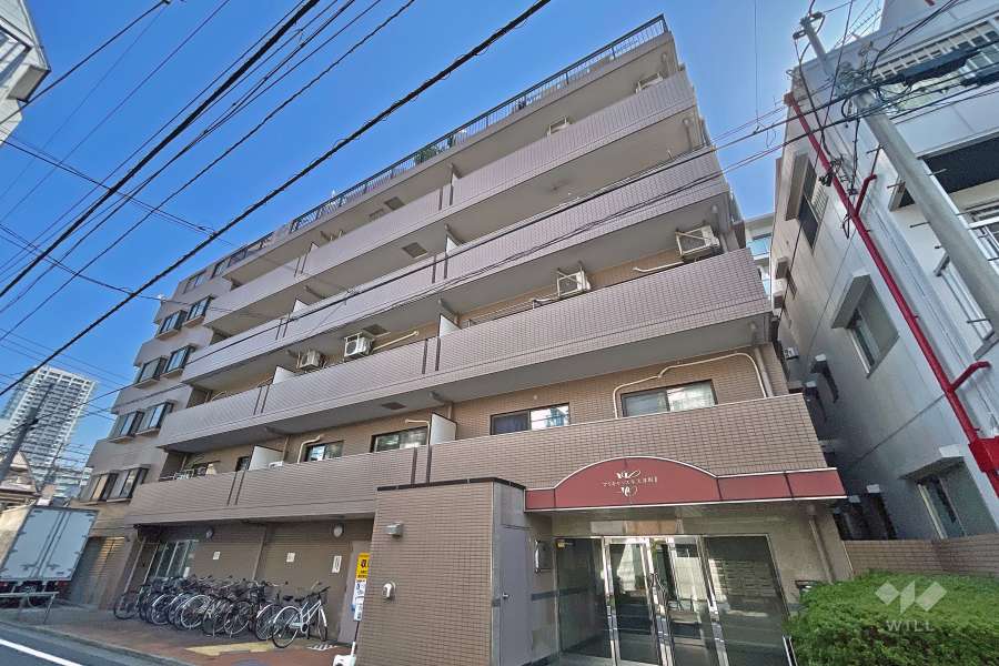 マイキャッスル大井町２の外観（南西側から）