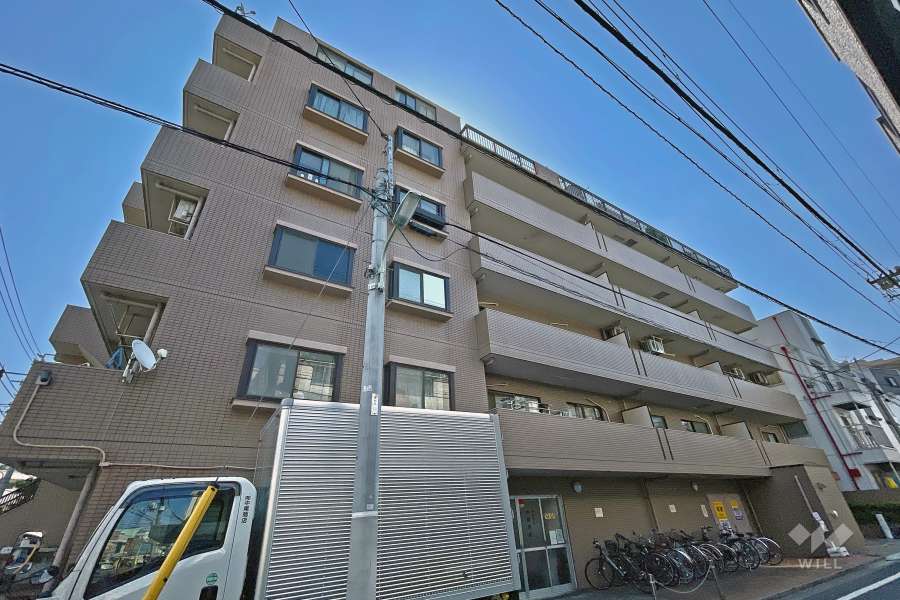 マイキャッスル大井町２の外観（北西側から）