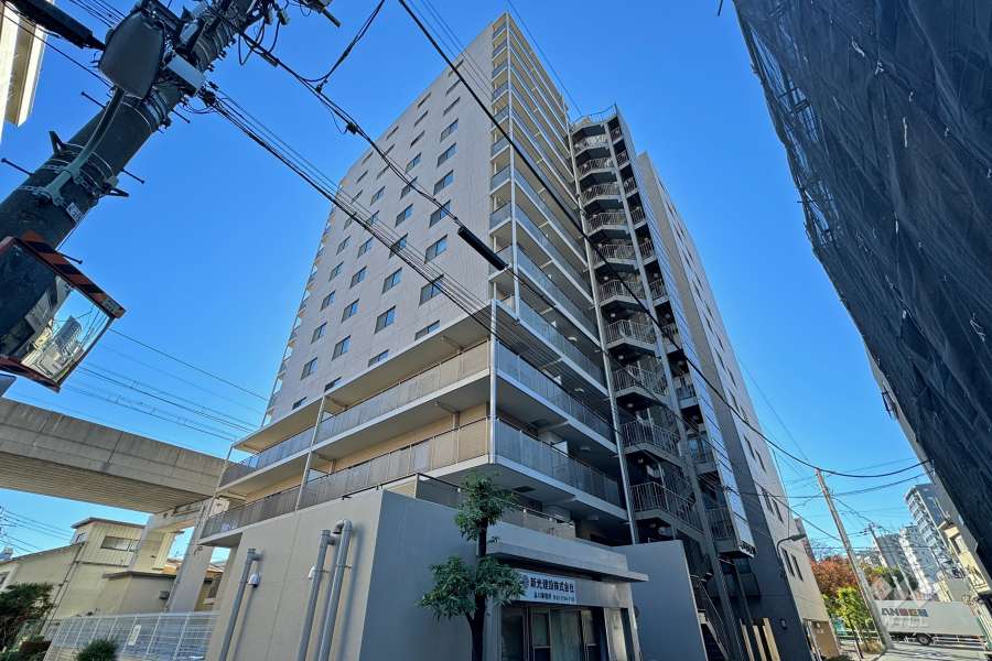 クリオ南大井壱番館の外観（北西側から）