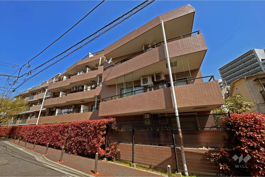 ガーデンホームゼームス坂の外観（南東側から）