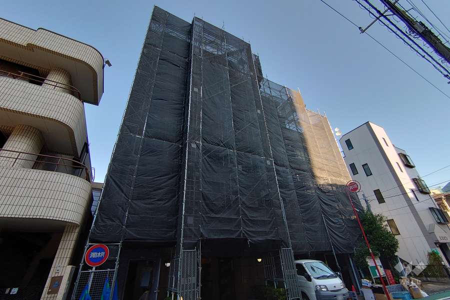 セザール第二戸越銀座（品川区）の外観（南西側から）※2024年12月現在、大規模修繕工事中