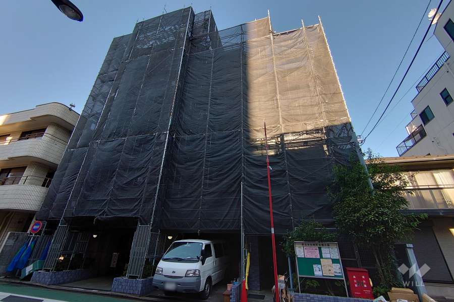 セザール第二戸越銀座（品川区）の外観（南東側から）※2024年12月現在、大規模修繕工事中