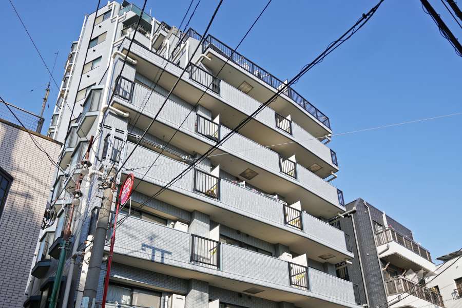 ベルジェ西大井の外観（南西側から）