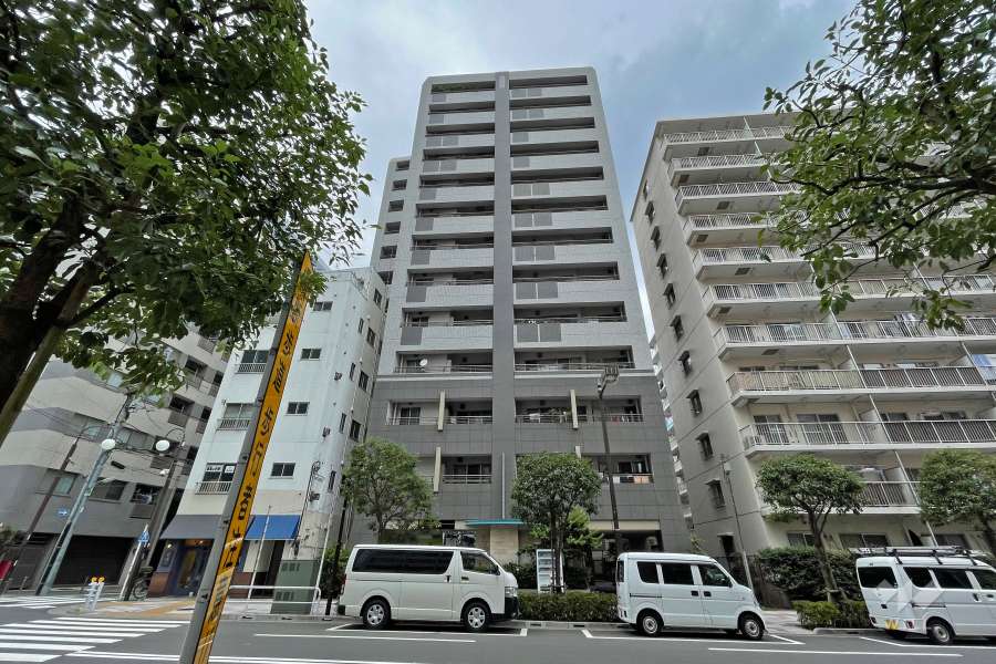 東急ドエルアルス大井一丁目の外観（南側から）