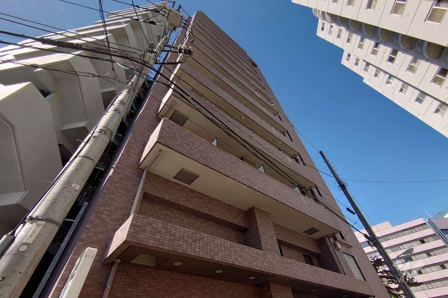 菱和パレス五反田西の外観（南東側から）