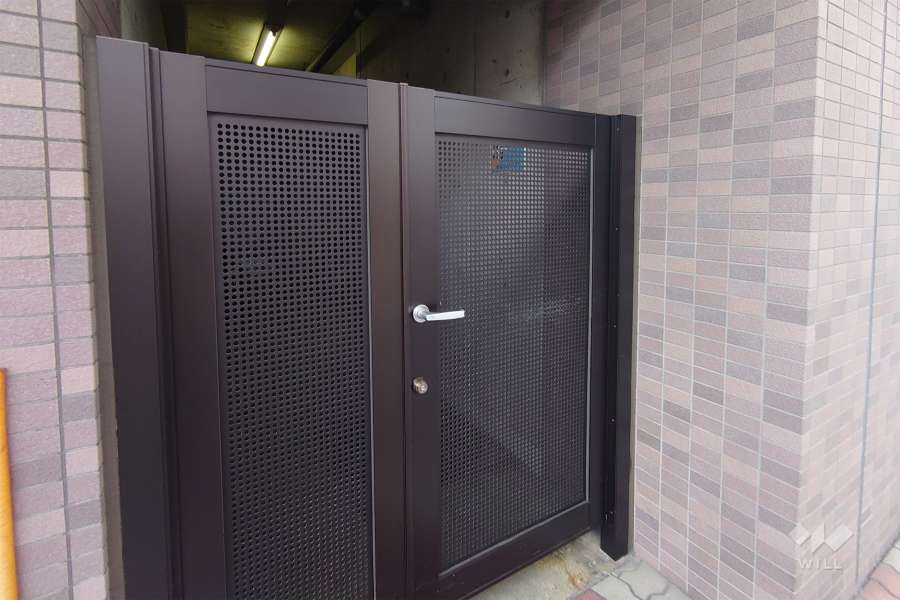 駐輪場の出入り口