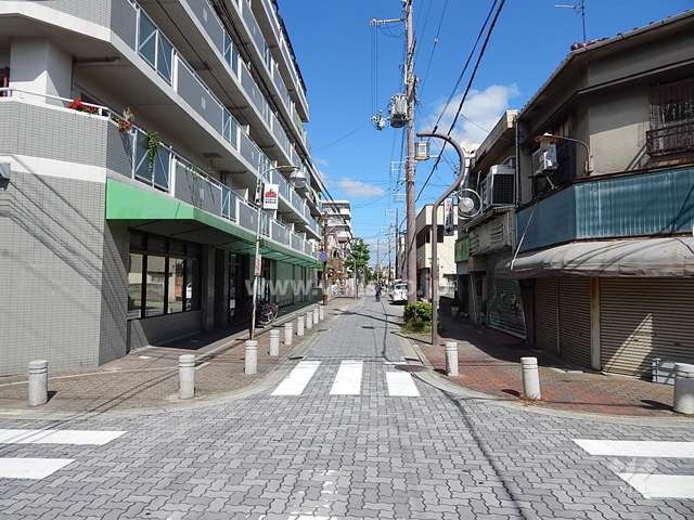 敷地東側の前面道路