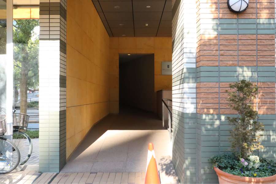 駐輪場の出入り口