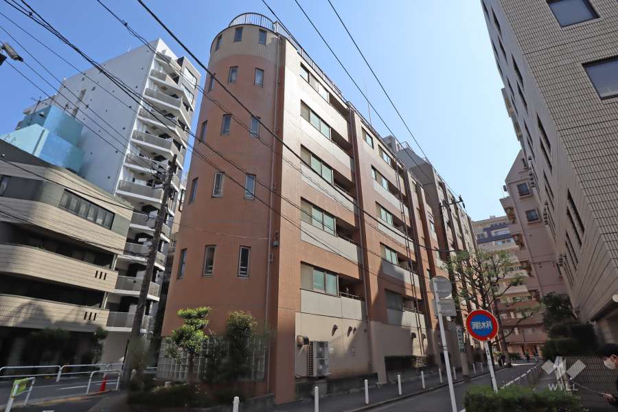 ユニーブル島津山の外観（北西側から）