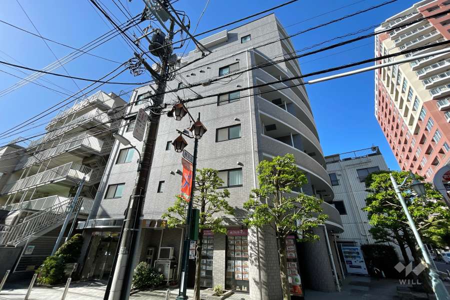 ワールドパレス武蔵小山２の外観（北西側から）