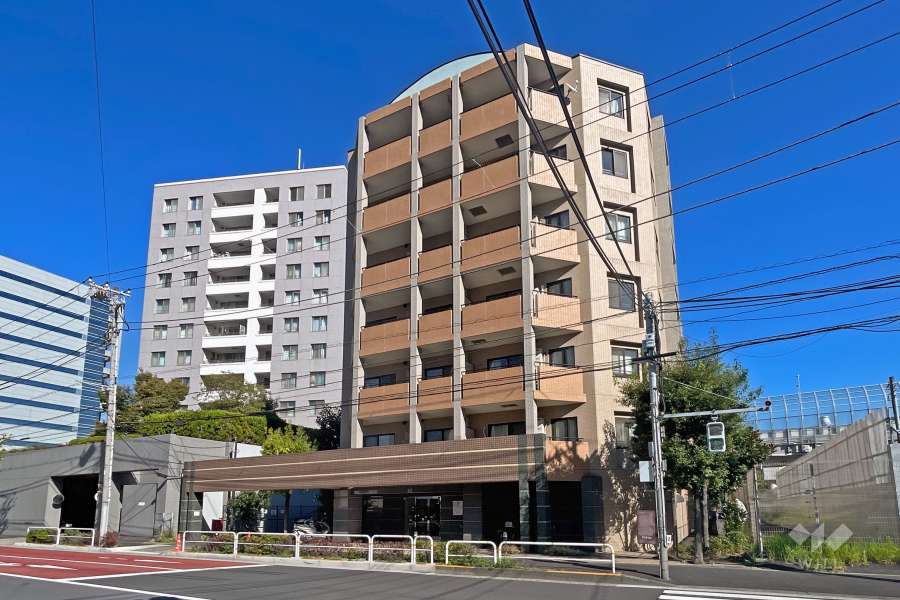 クレストフォルム品川キャナルガーデンの外観（南西側から）