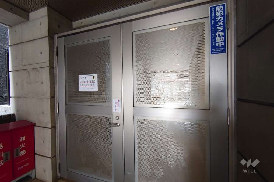 駐輪場の出入り口