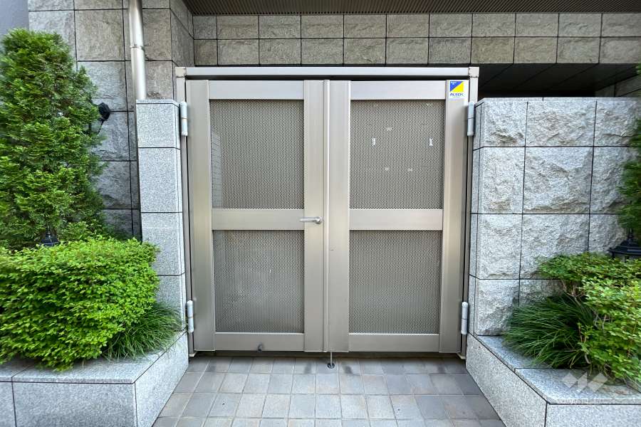 駐輪場の出入り口