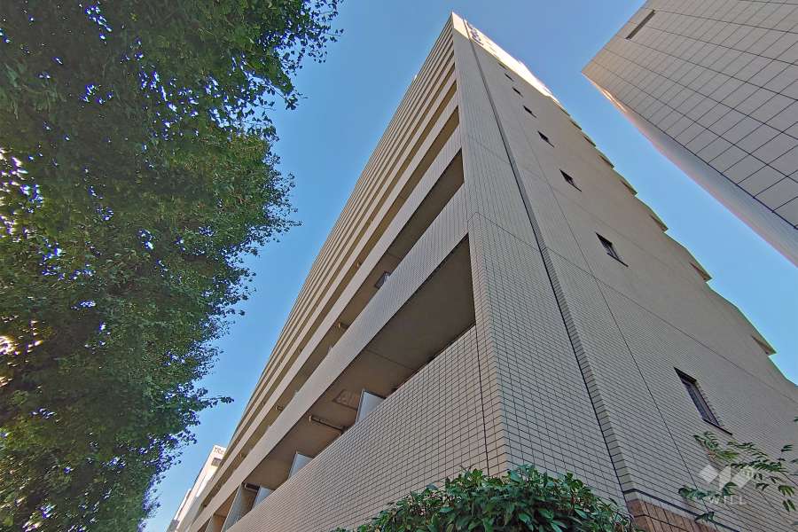 スカイコートヴィーダ五反田ウエストの外観（南西側から）