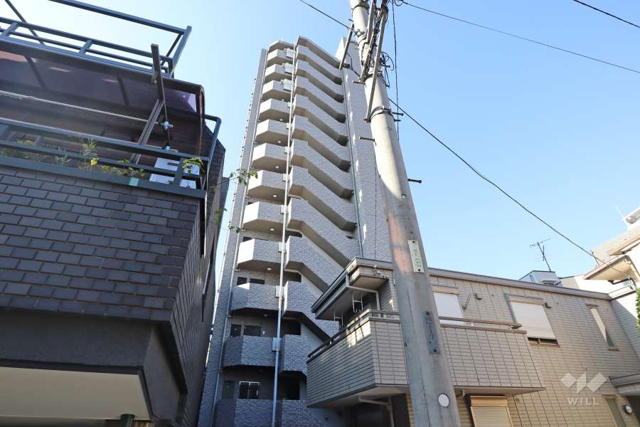 ブライズ荏原中延の外観（南東側から）