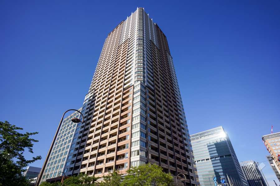パークタワーグランスカイの外観（南西側から）