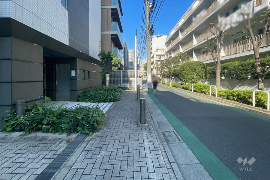 敷地北東側の前面道路