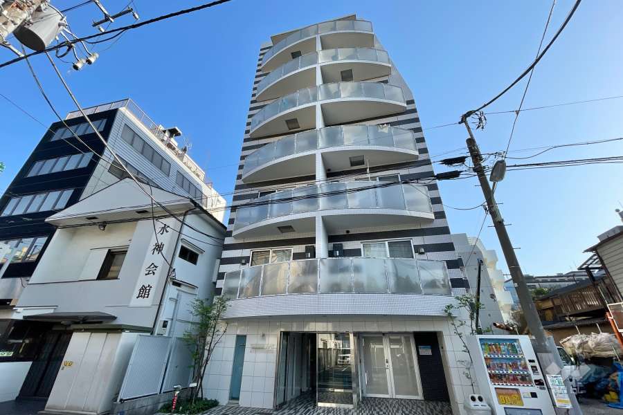 プレミアムキューブ大森の外観（北側から）