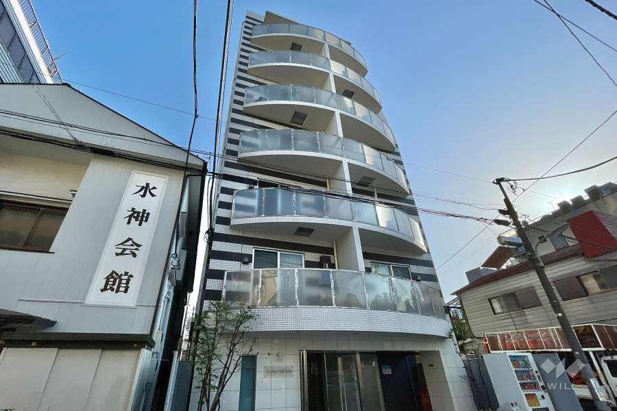 プレミアムキューブ大森の外観（北東側から）