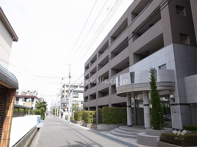 敷地西側の前面道路。