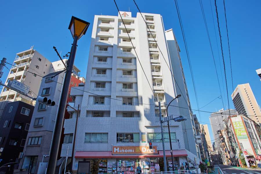 トップルーム品川第２の外観（南側から）