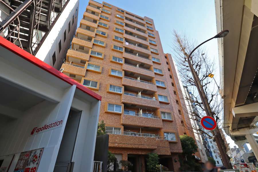 ライオンズマンション西五反田の外観（北西側から）