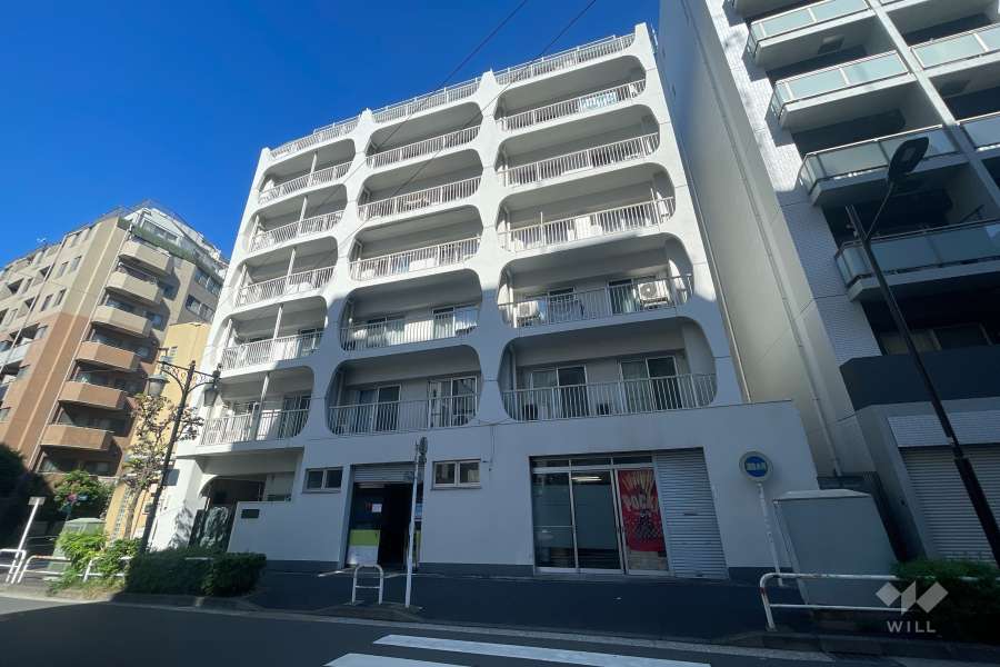 五反田スカイハイツの外観（南東側から）