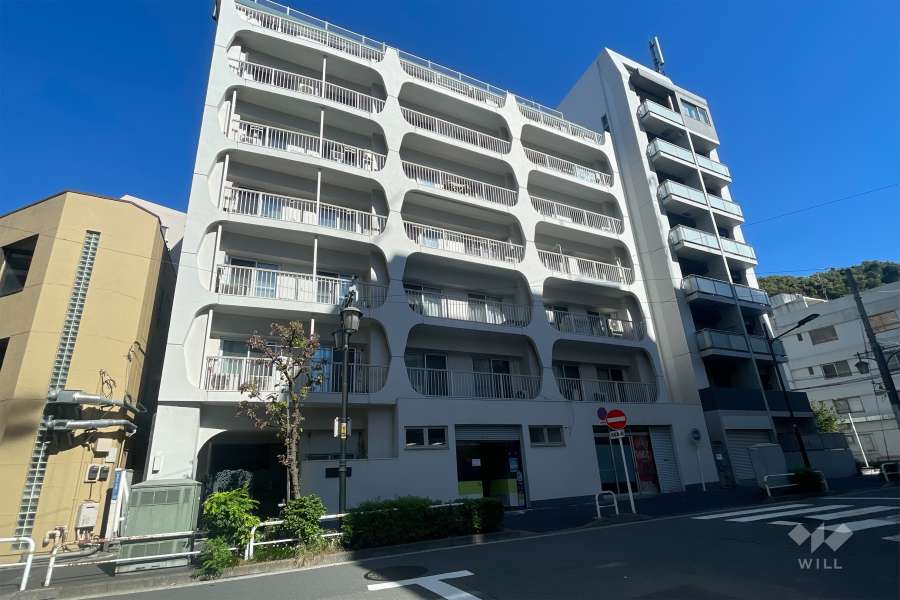 五反田スカイハイツの外観（南西側から）