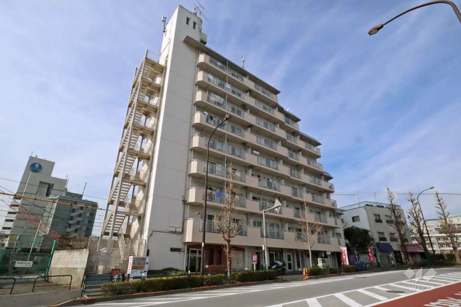 北品川ダイヤモンドパレスの外観（南側から）
